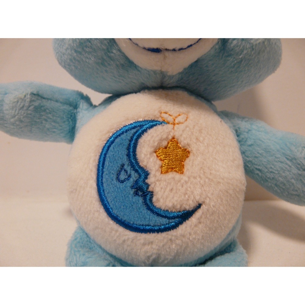 VTG 2002 Care Bears Plush Bedtime Bear 8" Stuffed Animal Blue Moon Gold Star Toy - Picture 2 of 10